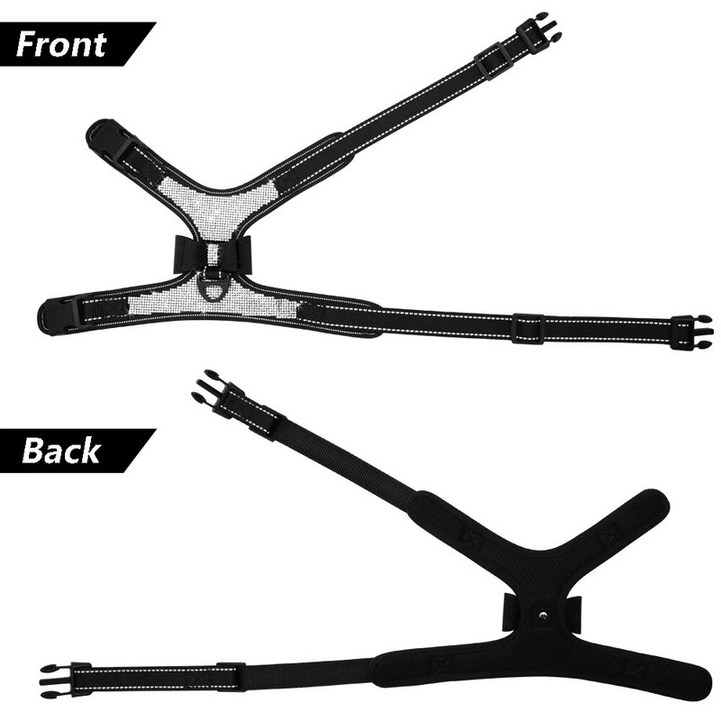 Harnaș reflectorizant pentru câini, nailon, Pitbull, pug, caini mici, mijlocii, hamuri, vestă, strălucitoare cu strasuri, cu fundă, accesorii pentru câini, accesorii pentru animale de companie