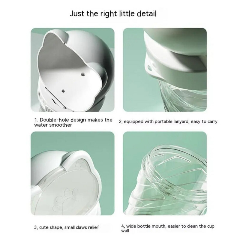 Pārnēsājama suņu izbraukuma ūdens pudele, mājdzīvnieku dzeramā pudele, barošanas pārtikas atkritumu maiss, daudzfunkcionāla krūze, pastaigu 240 g pārtikas dzērienu krūze