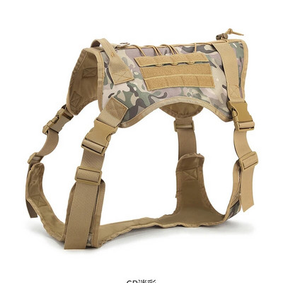 Taktikalised koerarakmed Military Pet Saksa lambakoera lemmiklooma treeningvest Koera rakmed ja jalutusrihma komplekt väikestele ja keskmistele suurtele koertele