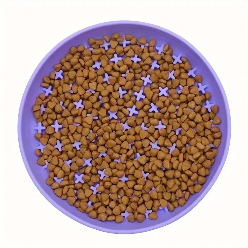 Dubuo nuo užspringimo, lėtas tiektuvas šuniui, silikoninis dubuo katėms laižymams su siurbimo taurele šunų dėlionės maisto dubuo nuo apvirtimo vandens lankas