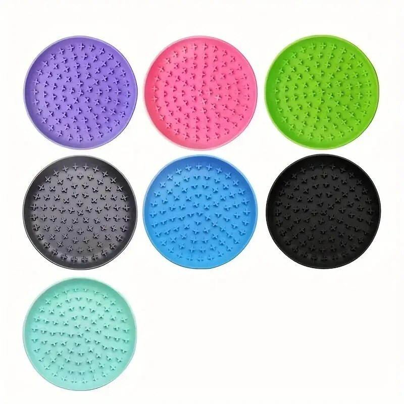 Dubuo nuo užspringimo, lėtas tiektuvas šuniui, silikoninis dubuo katėms laižymams su siurbimo taurele šunų dėlionės maisto dubuo nuo apvirtimo vandens lankas