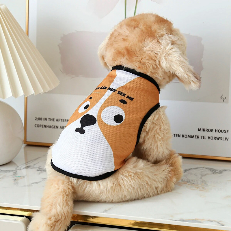 NovoOriginalne majice za pse Odjeća za mačke Odjeća s otiscima za kućne ljubimce sa smiješnim uzorcima Prozračne ljetne cool majice za štene Dukserica