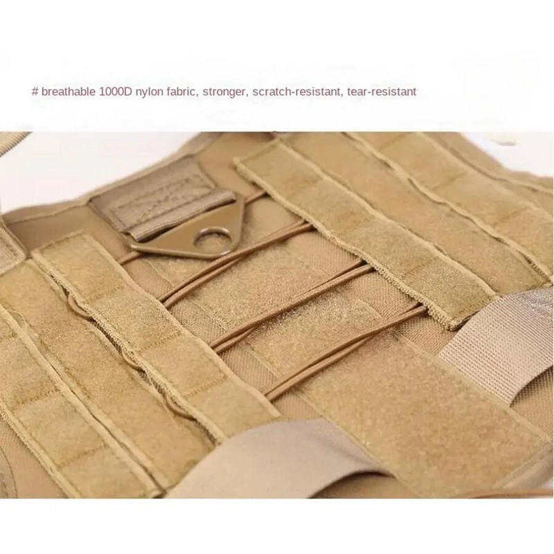 Lauko šunų liemenė Nailono taktinės dresūros šuns paltas vidutinio dydžio šuns liemenės krūtinės dirželis