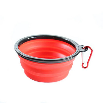 350ML външна преносима нечуплива водна чаша за храна с катарама TPE сгъваема купа за домашни любимци