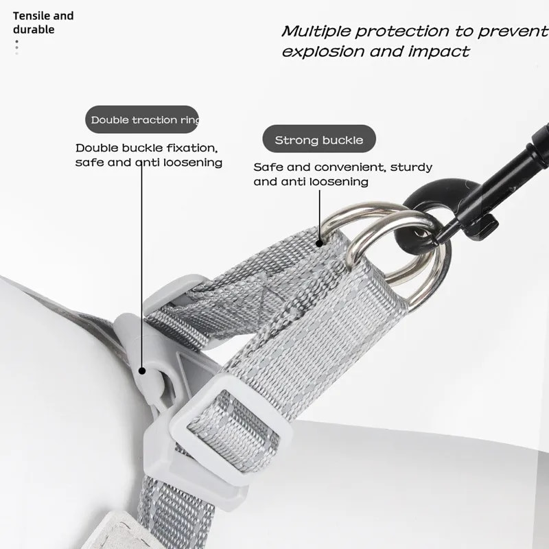 Šviesą atspindinti naminių šunų pakinktai balno stiliaus Kvėpuojantis šuns krūtinės dirželis mažiems vidutinio dydžio šunims šuniukų diržai Prancūzų buldogo antkaklis