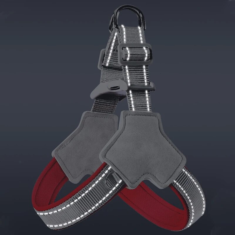 Šviesą atspindinti naminių šunų pakinktai balno stiliaus Kvėpuojantis šuns krūtinės dirželis mažiems vidutinio dydžio šunims šuniukų diržai Prancūzų buldogo antkaklis