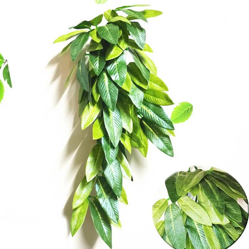 Plante acvatice artificiale Frunze agățate Rattan Decorarea rezervorului de pește Plante de acvariu Plante acvatice subacvatice Decorație ornamentală