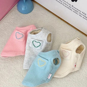 Širdies liemenė šunų drabužiai naminių šunų drabužiai Saldūs medvilniniai drabužiai šunims Super mažas mielas šuniuko sijonas Čihuahua spausdinti dizainerio drabužiai