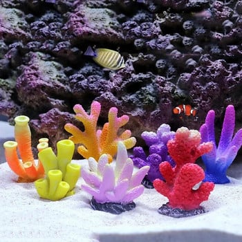 Προσομοίωση ρητίνης Mini Coral Micro Landscape Fish Tank Starfish Decorartions Ενυδρείο Διακόσμηση Διακοσμητικά φυτά Αξεσουάρ