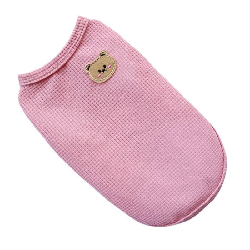 Odjeća za kućne ljubimce Proljeće Ljeto Mačka Pas Majica Prozračna Vafl Prsluk Štene Mačić Oprema za kućne ljubimce Odjeća za čivavu francuskog buldoga