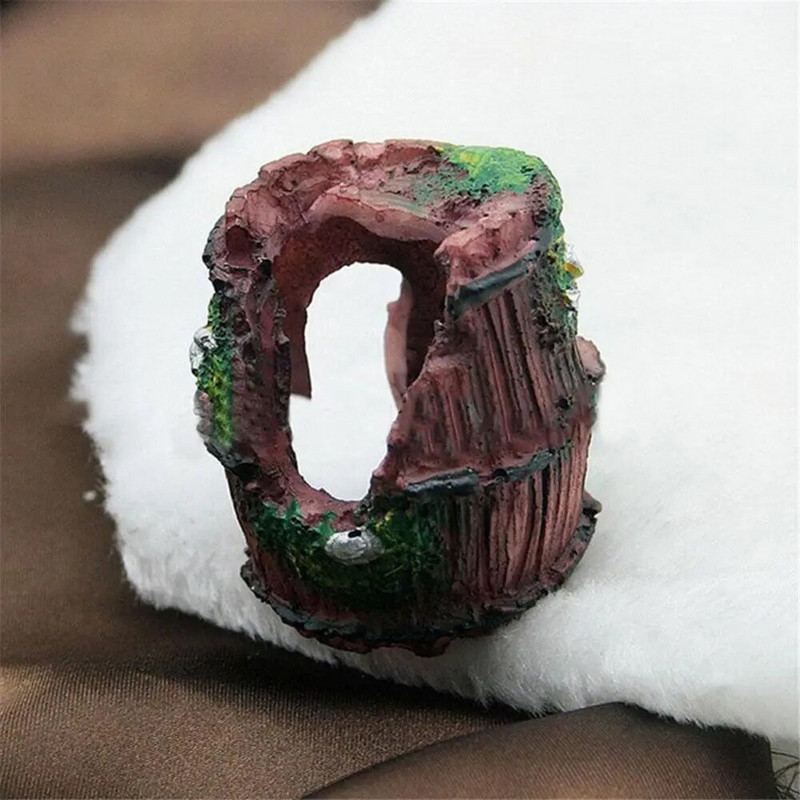 Akvariumo įranga Aksesuarai Stiklinė Akvariumo Kraštovaizdžio apdaila Derva Amatai Dirbtinės Antikvarinės Statinės Kraštovaizdžio Dekoras