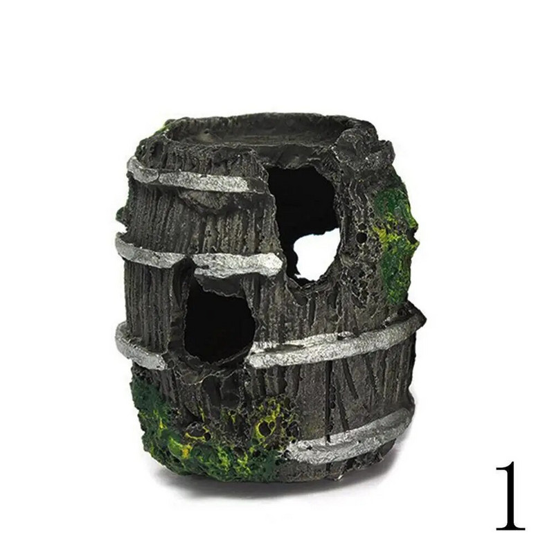 Akvariumo įranga Aksesuarai Stiklinė Akvariumo Kraštovaizdžio apdaila Derva Amatai Dirbtinės Antikvarinės Statinės Kraštovaizdžio Dekoras