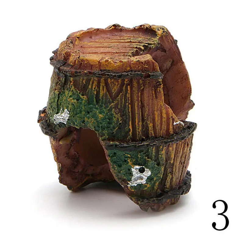 Akvariumo įranga Aksesuarai Stiklinė Akvariumo Kraštovaizdžio apdaila Derva Amatai Dirbtinės Antikvarinės Statinės Kraštovaizdžio Dekoras