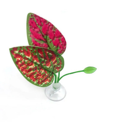 Naujas žuvų bako akvariumas dirbtinis lapų Betta žuvų poilsis Neršiantis dekoratyvinis augalas Betta Fish Play Relax Hide Leaf Hamakas