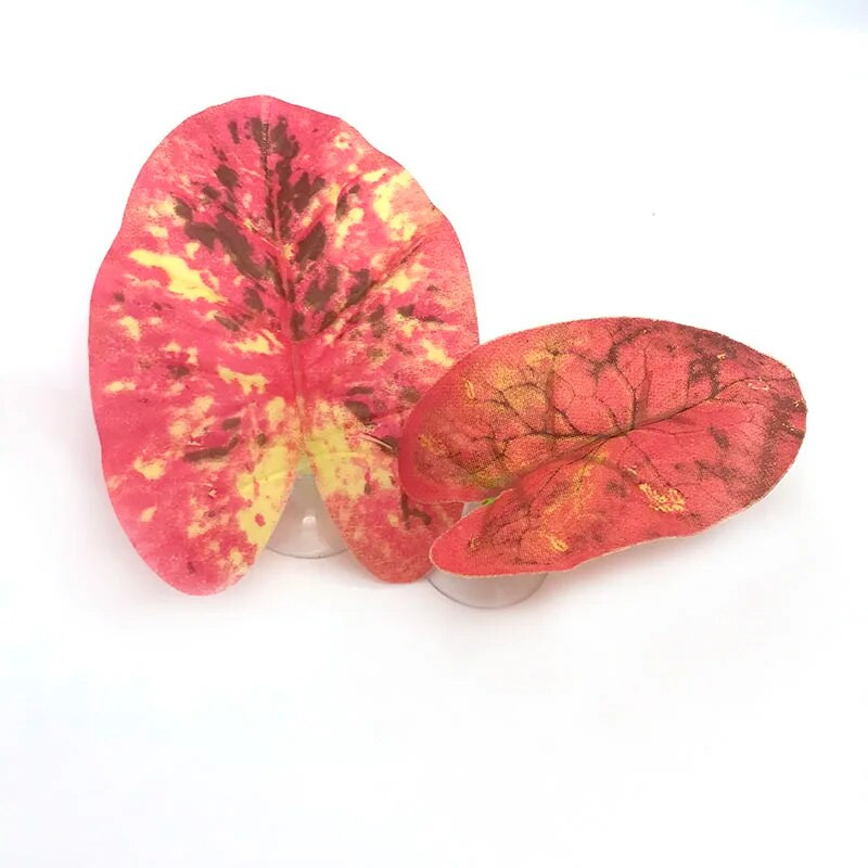 Naujas žuvų bako akvariumas dirbtinis lapų Betta žuvų poilsis Neršiantis dekoratyvinis augalas Betta Fish Play Relax Hide Leaf Hamakas