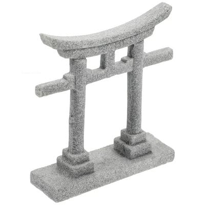 S/L akvaariumi sisustus Jaapani torii värav miniatuurne ornament kalapaagi aia pühamu šinto maastik liivakivi mikrokaunistus