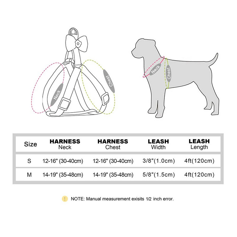 Kis kutyahám póráz szett Aranyos macska kiskutya pöttyös hám mellény mellkasi pánt cica kisállat hám állítható kutyákhoz macskák kiegészítők