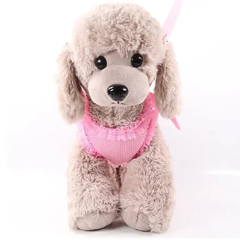 Angel Pet Dog Lese Dantela Mesh Ham Ham Perle Aripa Harnas Reglabil pentru Caini Mici Pisici Accesorii pentru Animale de companie