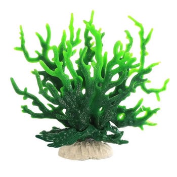 Fish Tank Aquascape Изкуствен корал Водно растение Смола Фалшив резервоар Риф Декорации за аквариум Коралови орнаменти Подводен пейзаж