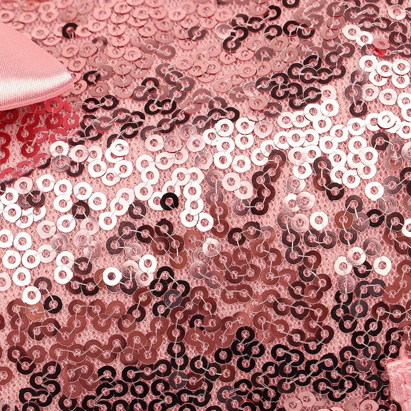 Mīkstas, siltas suņu zirglietas, mazākais komplekts Cute Bowknot kucēnu kaķu zirglietas Veste Bling sequins zirglietas 5 pēdu svins maziem un vidējiem suņiem kaķiem