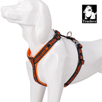 Truelove кучешки колан, светлоотразителен, без дърпане, тактически дизайн за военно обучение, неопренов подплатен комфортен мрежест регулируем TLH6371
