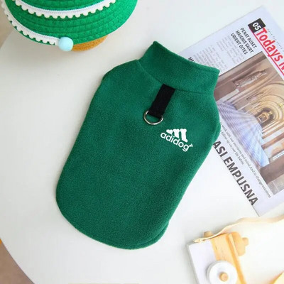 Naminiams gyvūnėliams žiemos sustorėjusios liemenės šuniui šilti sportiniai drabužiai šuniukui pliušiniai drabužiai vienspalviai šunų paltai Čihuahua buldogo katės paltai didmeninė prekyba