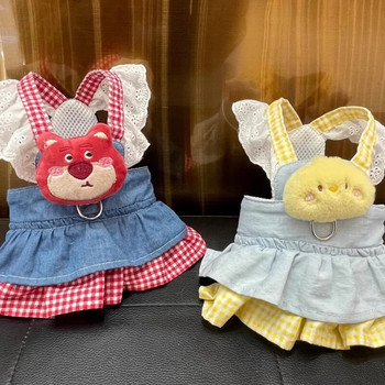 Δαντελένια φορέματα με λουριά για κατοικίδια για μικρά σκυλάκια Puppy Animal Princess Bichon Pomeranian Καλοκαιρινή φθινοπωρινή γάτα τζιν φούστες