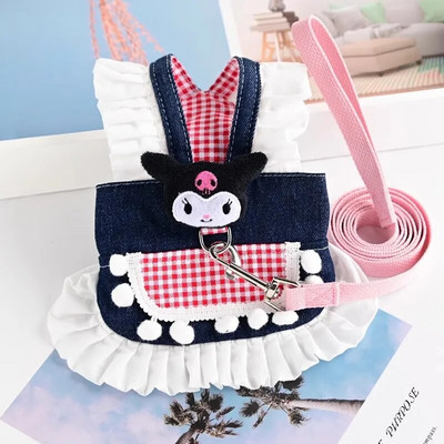 Csipke kisállatruházati hám ruhák kis kutyusoknak kölyök állat hercegnő Bichon pomerániai nyári őszi macska farmer szoknyák