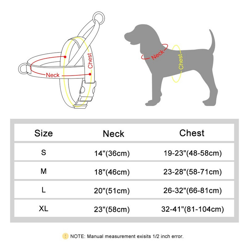 Fényvisszaverő nylon kutyahám Állítható kisállatsétáltatási edzőhám Mellény húzás nélkül közepes nagyméretű kutyáknak pitbull németjuhász