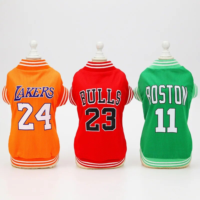Jarné letné oblečenie pre psov, vesta, tričko pre psov, basketbalové oblečenie, sieťované oblečenie, malé a veľké veľkosti, oblečenie pre psov, tričko S-2XL