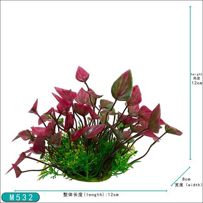 Dirbtinių augalų akvariumo dekoravimas Imitacija Vandens piktžolės Ornamentas Povandeniniai Augalai Plastikiniai Akvariumo Akvariumo Žolė