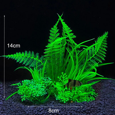 Dirbtinių augalų akvariumo dekoravimas Imitacija Vandens piktžolės Ornamentas Povandeniniai Augalai Plastikiniai Akvariumo Akvariumo Žolė
