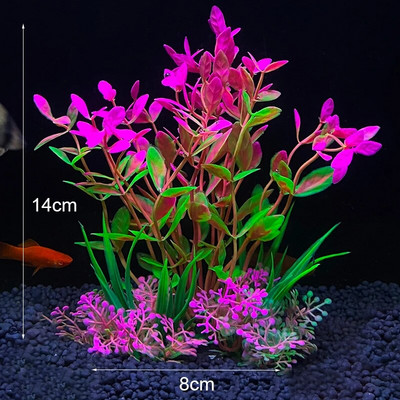 Dirbtinių augalų akvariumo dekoravimas Imitacija Vandens piktžolės Ornamentas Povandeniniai Augalai Plastikiniai Akvariumo Akvariumo Žolė