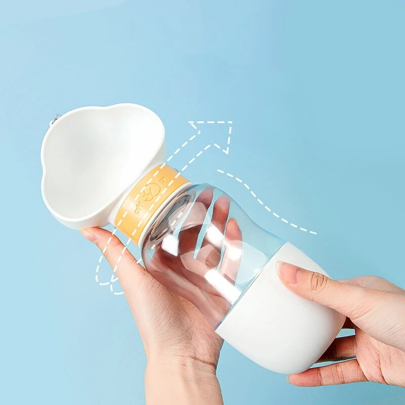 Šunims vandens puodeliai Virduliai Nešiojami buteliai su mygtuku girdykla, skirti pasivaikščioti lauke Gyvūnai Katės Maisto laikymo šėrimo reikmenys