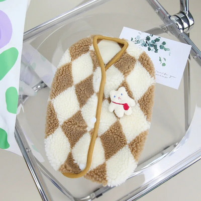 Mados languotas vilnos naminių gyvūnėlių šuniuko drabužiai paltai Džekas šunų drabužiai meškos liemenės šunys Drabužiai naminių gyvūnėlių komplektai Mieli žieminiai jorkiečių kostiumai