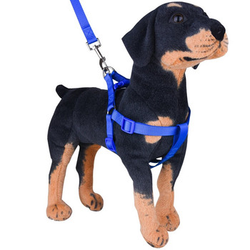 Найлонов колан за домашни кучета без дърпане Регулируема жилетка с каишка за кучета Класически колан за каишка за бягане за малки и средни кучета