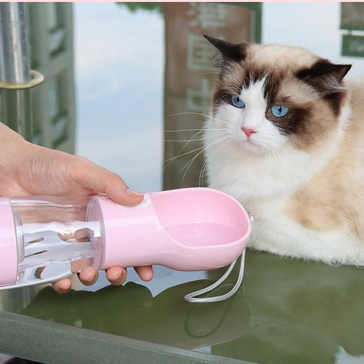 Pet Go Out utazó vizes csésze szemeteszsákkal ételtartó kutya kültéri hordozható utazó vízi pohár macska itatós vízforraló