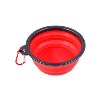 Sulankstomas dubuo šuniui, sulankstomas išskleidžiamas puodelio indas, skirtas naminių kačių maistui, šėrimui vandeniu, nešiojamasis kelioninis dubuo be karabino