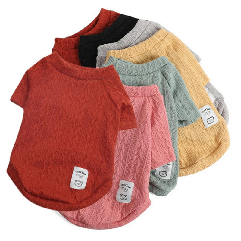 Medvemellény Őszi kisállat kutyaruhák édes kutyapulcsik Chihuahua ruházat francia bulldog kutyák vékony kis kedvenc mellény kis kutyaruhák