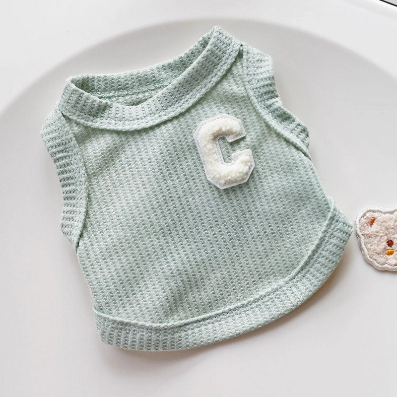 Kevad-suvi kassi koerte riided vahvel lühike vest Bichon Teddy šnautser lemmiklooma vest mugav ja hingav