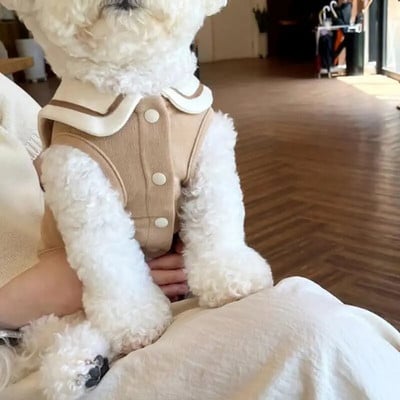 4 värvi meremehe kutsika vest Suvine õhuke Teddy Bichon Merevärvi kaelarihm Koerariided Yorkshire`i terjer šnautser Väikeste lemmikloomade riided XS-XL