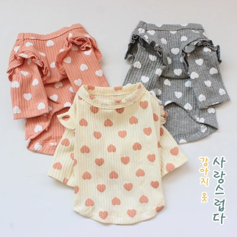 Mieli naminių šunų meilės apatiniai drabužiai mažam šuniui Šilti šunų drabužiai Meškiukai Minkšta pižama Bichon megztinis šunų drabužiai šunų liemenė