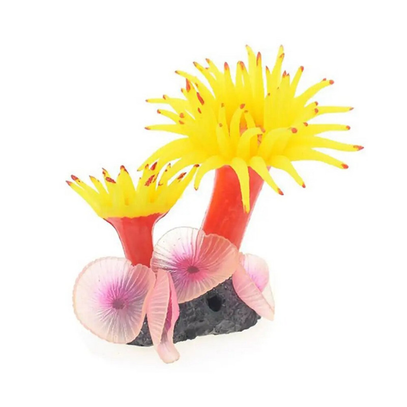 Silikono modeliavimas koralų akvariumo žuvų rezervuaro dekoravimo ornamentas Dirbtinis koralų jūros medis povandeninio kraštovaizdžio priedai