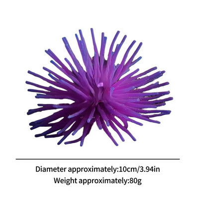 Akvariumo silikono imitacija dirbtinė žuvų bakas netikrų koralų augalas povandeninis vandens jūros anemonų ornamentas kraštovaizdžio dekoravimas