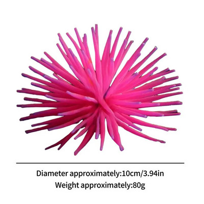 Akvariumo silikono imitacija dirbtinė žuvų bakas netikrų koralų augalas povandeninis vandens jūros anemonų ornamentas kraštovaizdžio dekoravimas