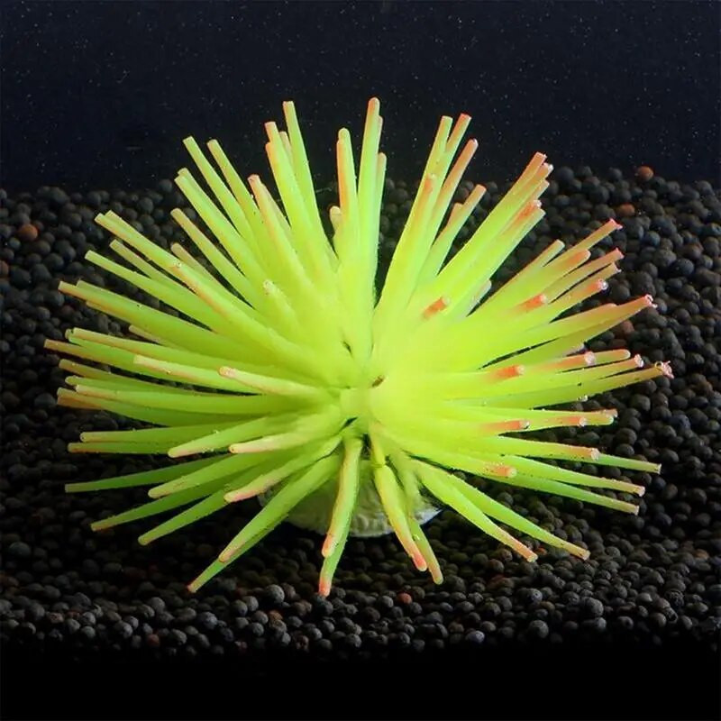 Akvariumo silikono imitacija dirbtinė žuvų bakas netikrų koralų augalas povandeninis vandens jūros anemonų ornamentas kraštovaizdžio dekoravimas
