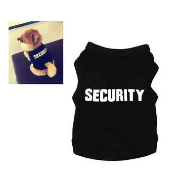 Αστυνομική στολή Cosplay Ρούχα για σκύλους Μαύρο ελαστικό γιλέκο Puppy T-Shirt Παλτό Αξεσουάρ Ενδύματα Κοστούμια Ρούχα κατοικίδιων για σκύλους γάτες
