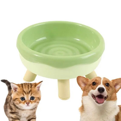 Cat Food Bowls Tilted Raised High Foot Dog Bowl Protector Donut Design Cat Pet Food Water Bowls Pet Feeding Cup For All Breed