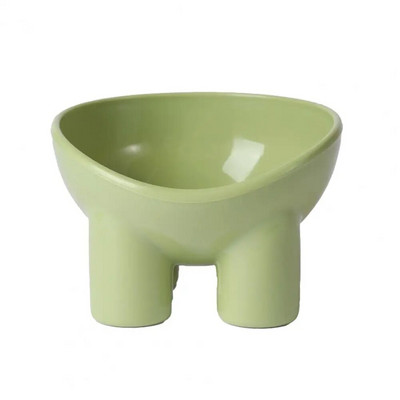 Kačių vandens dubuo Naudingas 4 spalvų kačių maisto dubuo kaklo apsauga Kačių šunų maitinimo puodelis Naminių gyvūnų reikmenys