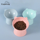 Dubuo naminiams gyvūnėliams kačių dubuo 45° kaklo apsauga šunų ėdalo vandens dubenėlis, apsaugantis nuo apsivertimo binauralinis naminių gyvūnėlių šėrimo puodelis.